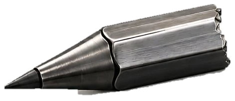 Machined pencil tip